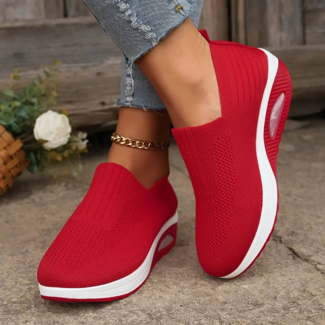 Premium women's slip-on shoes, offering orthopedic arch support, cushioning & easy wear for women.