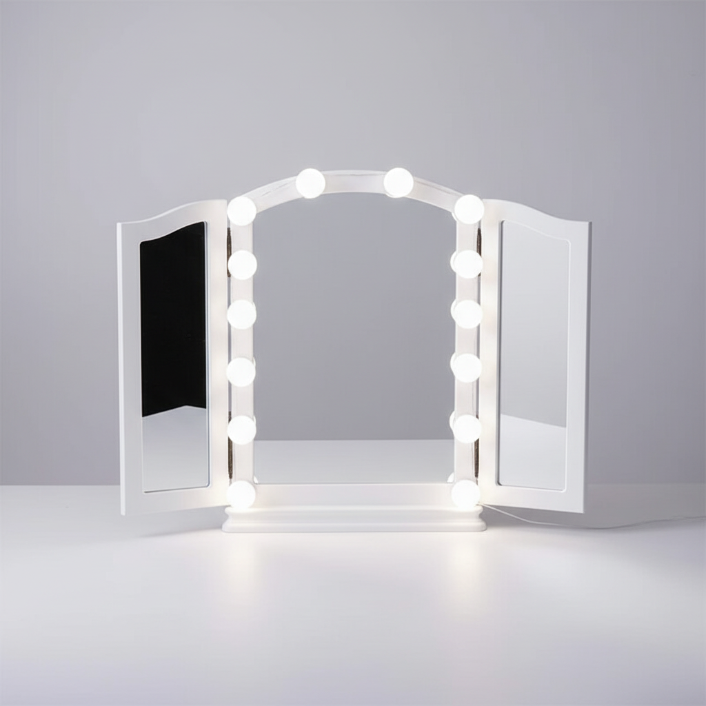 LuxeLumina LED vanity light kit, adjustable for perfect cosmetic lighting & bathroom decor.