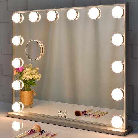 Dimmable LED beauty light kit, USB powered for mirrors, ideal for vanity or bathroom.