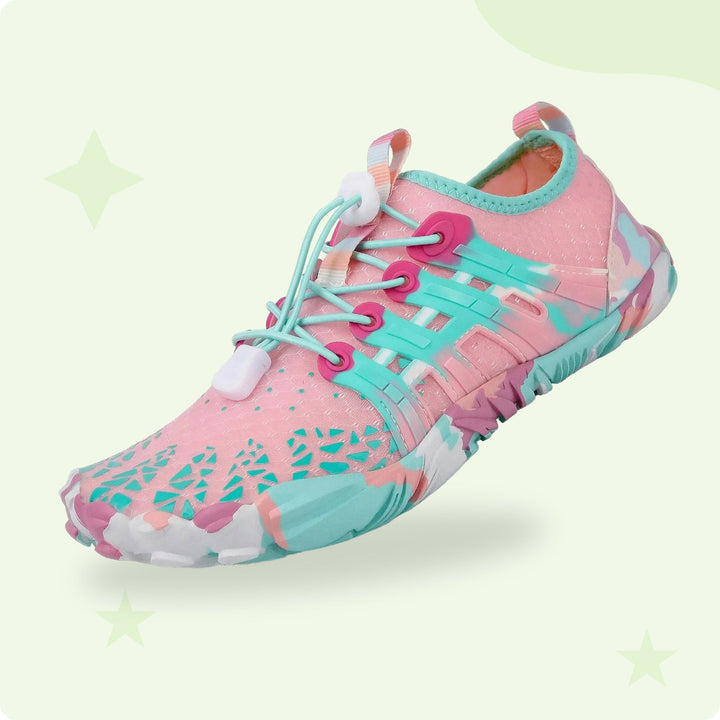 Foot health promoting barefoot shoes, featuring a wide toe box & ultra-light design.