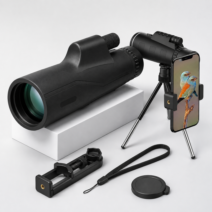 Portable optical telescope for high-resolution stargazing, ideal for outdoor astronomy and night sky observation.