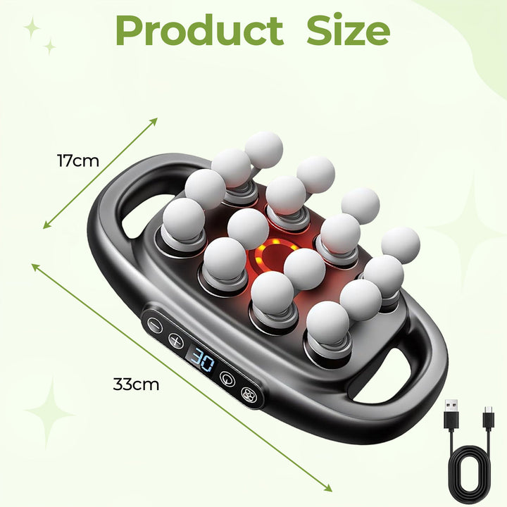 Adjustable multi-intensity massager for personalized muscle therapy & stress relief. Easy-to-use controls.
