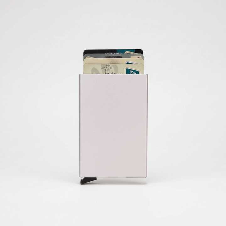 Durable RFID blocking card holder, designed as a slim mens wallet, ultimate security for cards everyday.