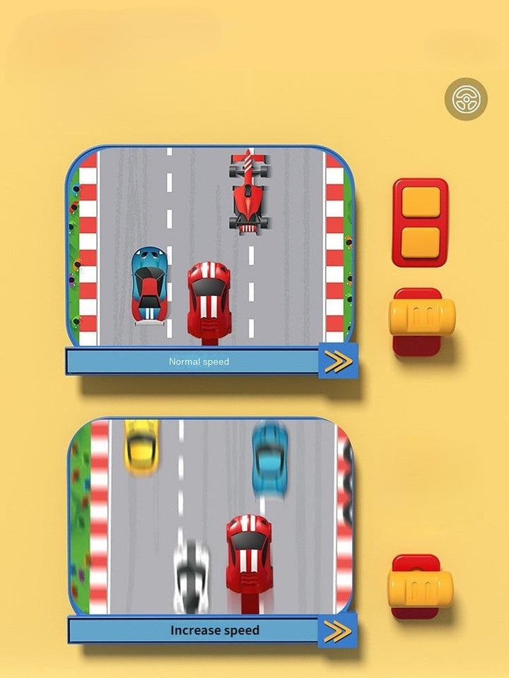 Ideal Christmas or birthday gift: interactive racing toy game for kids, promoting skill development & fun.