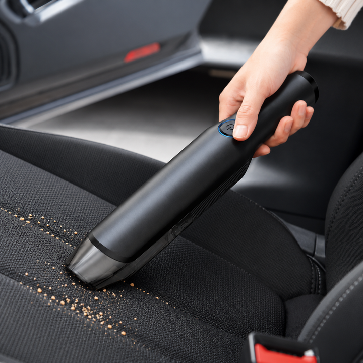 Rechargeable automotive handheld car vacuum for effortless cleaning of vehicle interiors. Cordless & powerful.