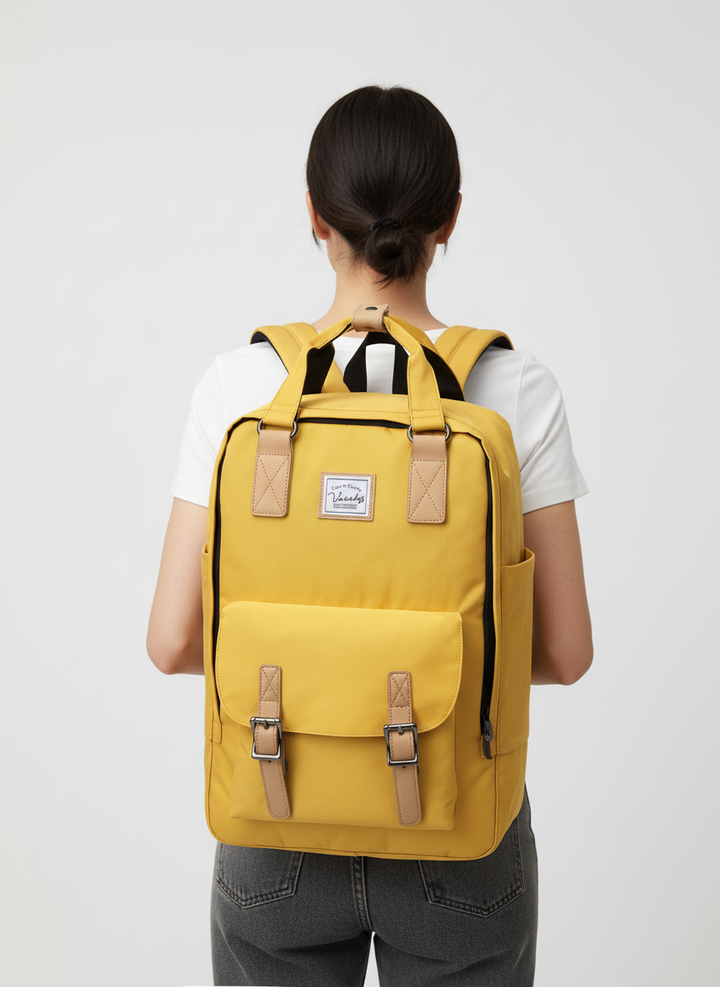 Spacious and elegant laptop backpack. Ideal for travel, work, school, offering durability & style.