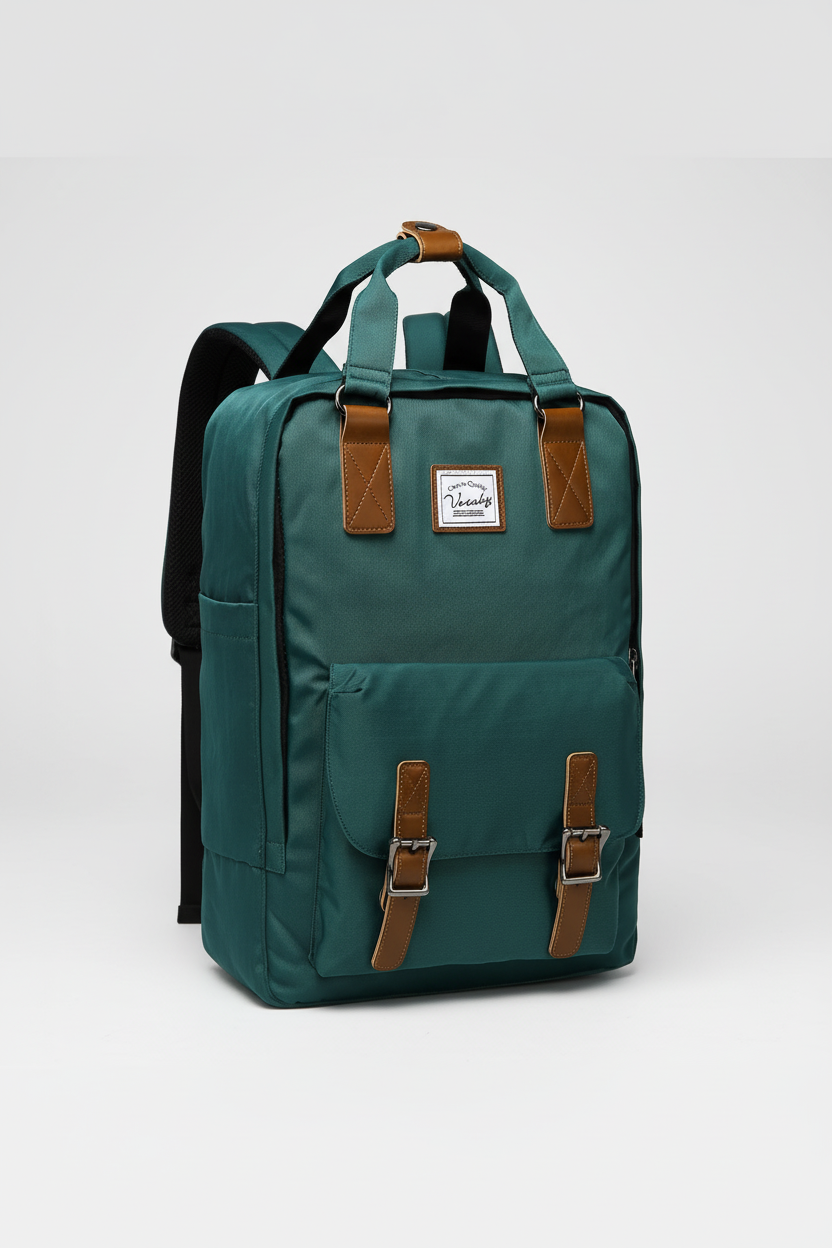 Durable laptop backpack, suitable for daily commute, school, work. Features comfy straps.