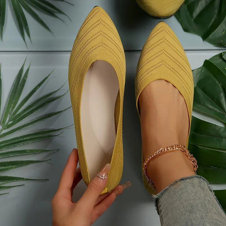 Everyday women's pointed toe ballet loafers, comfortable slip-on flats perfect for casual fashion.