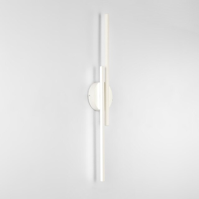 Nvroome modern LED Bar & Disc wall sconce. Dimmable ambient light, sleek contemporary design.