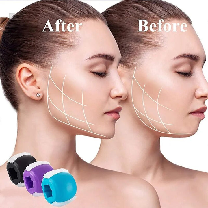 Ergonomic jaw sculptor for daily face exercise, promoting a firm neck & defined jaw.