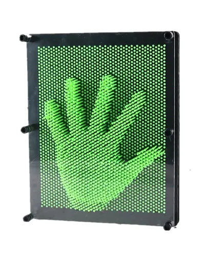 Colorful 3D Pin Art Board, a sensory game & creative toy for kids & adults, perfect for desk fun.