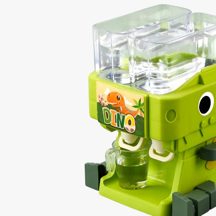 DinoSplash water game promoting kids hydration. Fun dinosaur toy for summer activities & outdoor play.