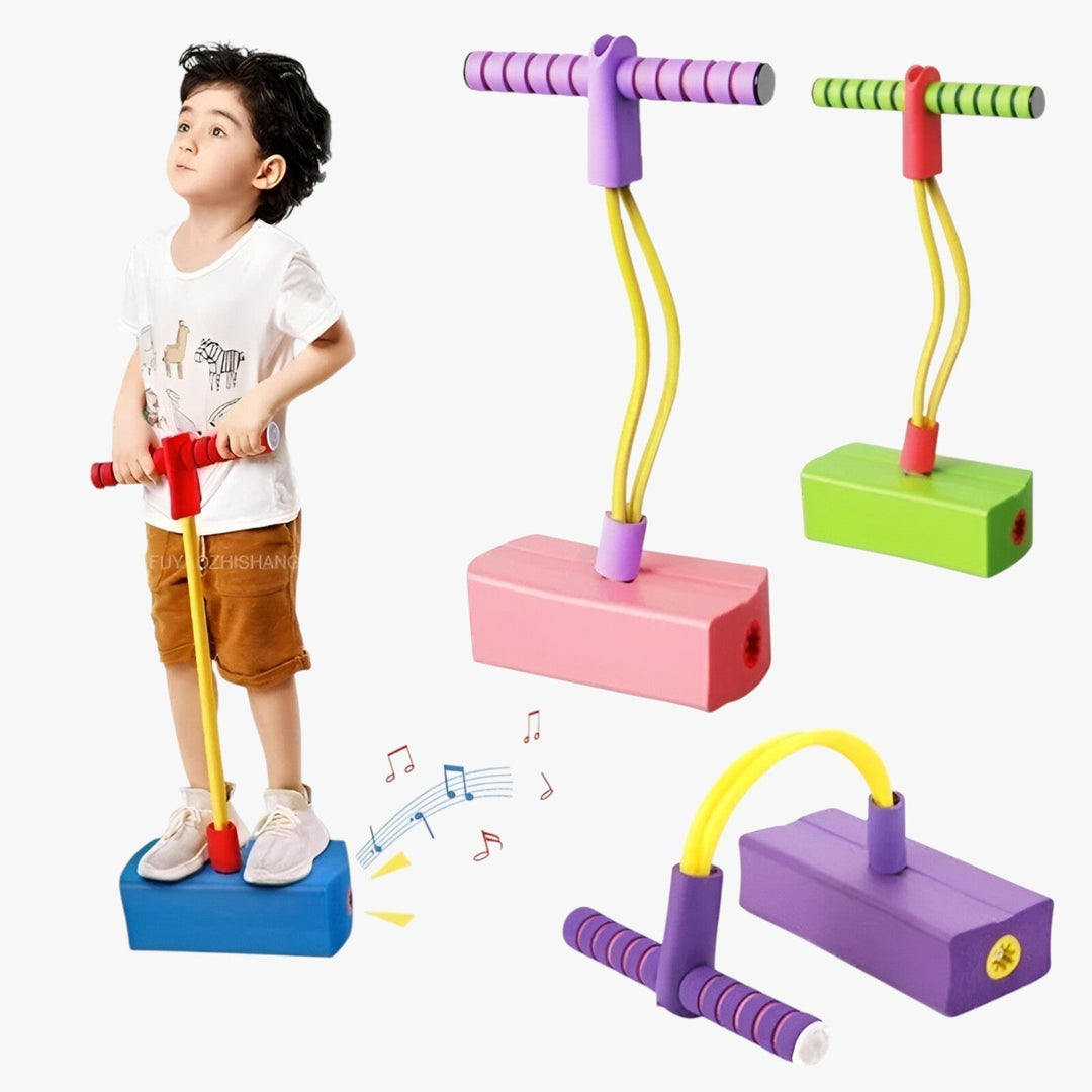 Kids' developmental foam jump block toy, ideal for safe indoor and outdoor sensory play.