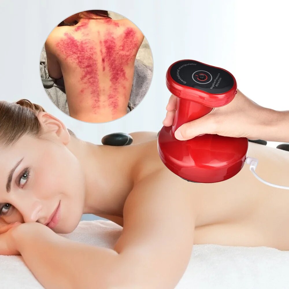 Electric cupping therapy massager for lymphatic drainage, reducing cellulite & promoting skin elasticity.