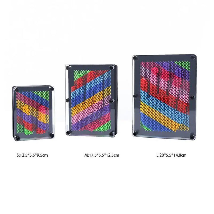 Creative 3D Pin Art Board, a hands-on sensory game that develops fine motor skills for kids & adults.