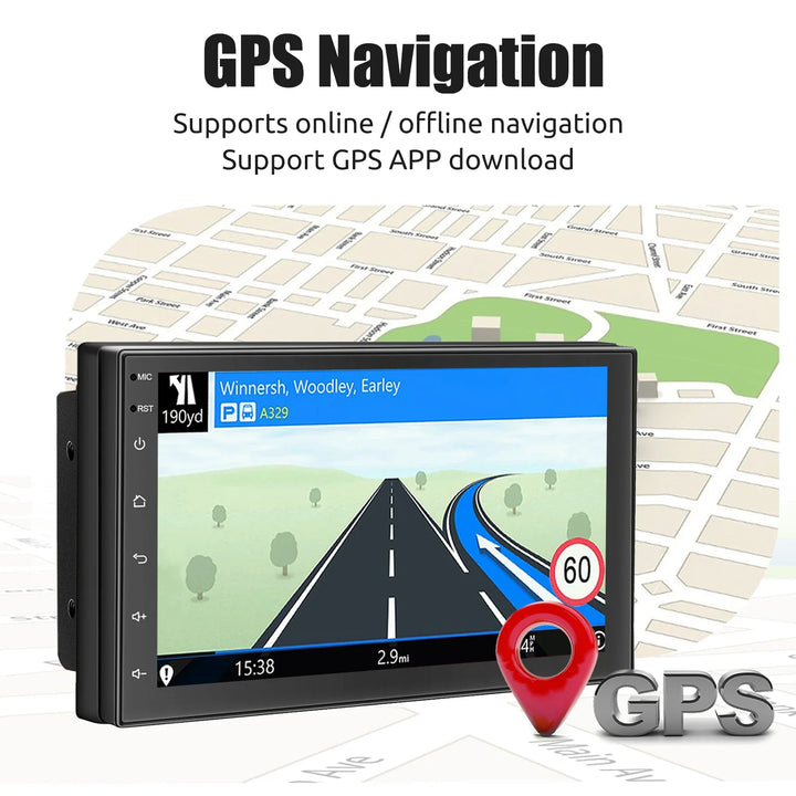 Upgrade your vehicle with this universal Android car stereo, HD touchscreen, GPS & wireless multimedia.