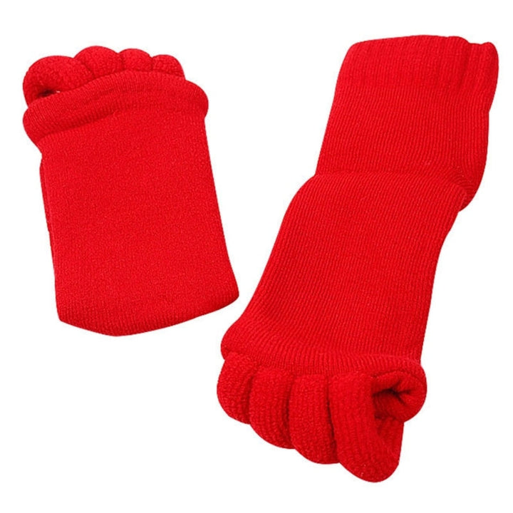 Unisex socks for toe alignment, bunion, plantar fasciitis & hammer toe relief.