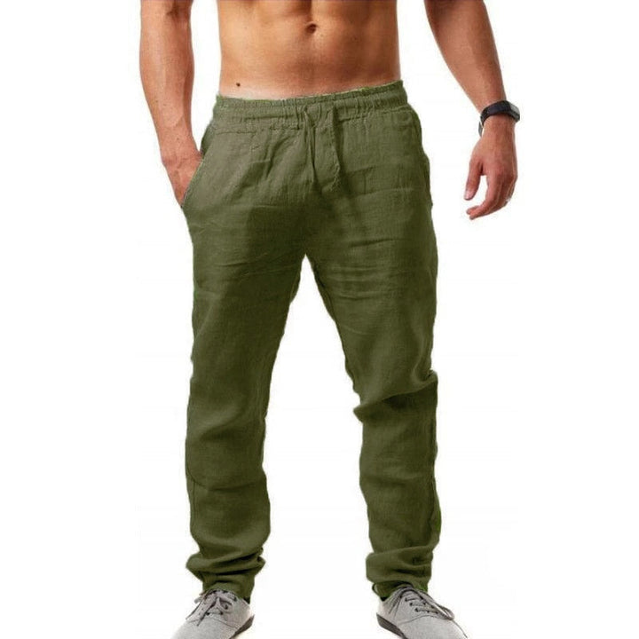 Lightweight men's breathable summer pants, very comfortable and cool for warm weather.