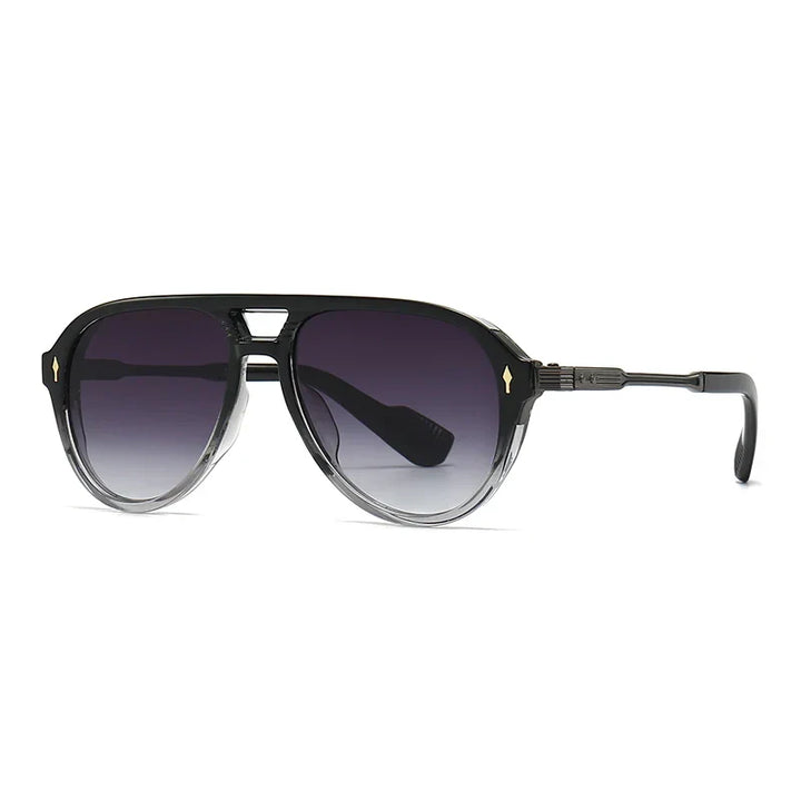 Chic women's oversized jade retro aviator sunglasses. Stylish 70s fashion eyewear for a vintage look.