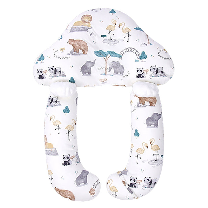 Soft newborn pillow provides comfortable and gentle support for infant sleep. Essential baby care item.