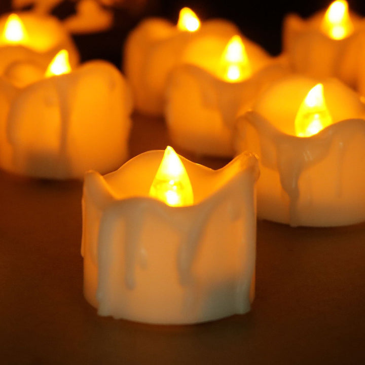 Nvroome Lights flameless LED candle set, battery-operated with realistic flickering for beautiful, safe home decor.