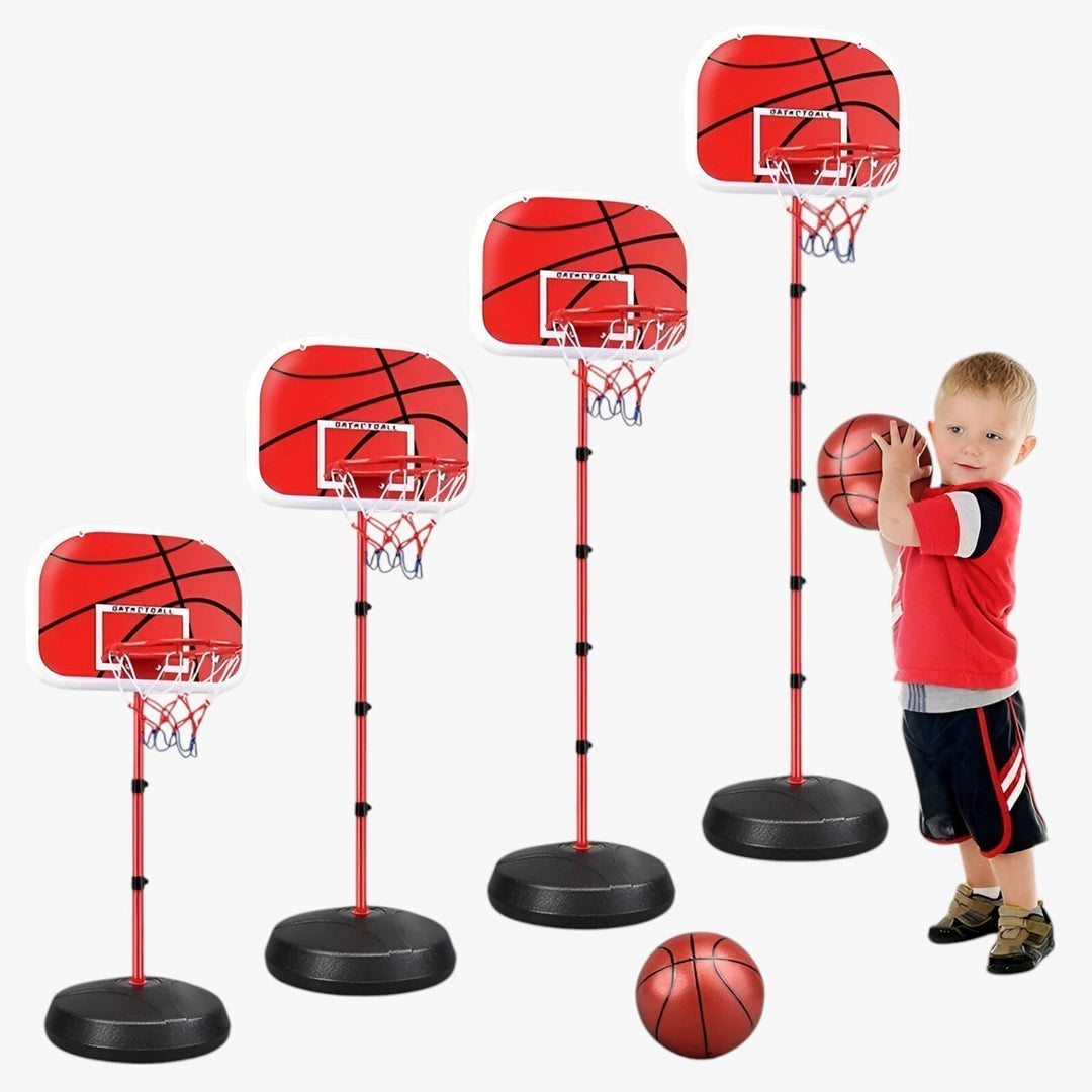 Toddler & kids' adjustable basketball hoop, perfect for physical activity & fun, easy assembly.