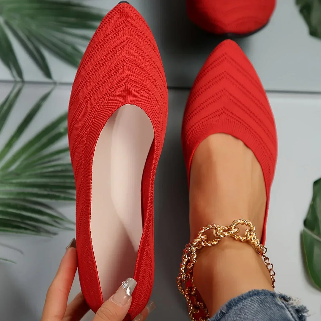 Versatile women's pointed toe ballet loafers, comfy slip-on flats ideal for office & casual wear.