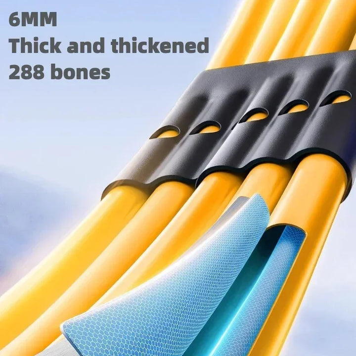 Compact unisex folding umbrella featuring high UV protection, automatic windproof design for sunny & rainy days.