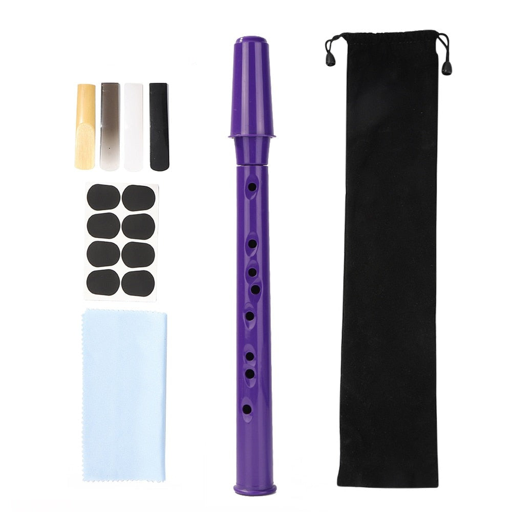 Beginner-friendly portable mini saxophone with alto mouthpiece, great for new musicians.