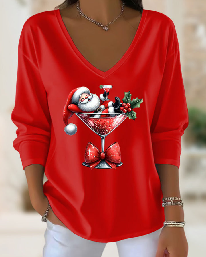 Soft Women's Sylvie V-Neck Top. Elegant, comfortable short sleeve, perfect for casual or dressy ladies' wear.
