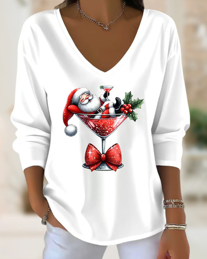 Modern Women's Sylvie V-Neck Top. Chic, flattering, comfortable short sleeve for everyday or dressy style.