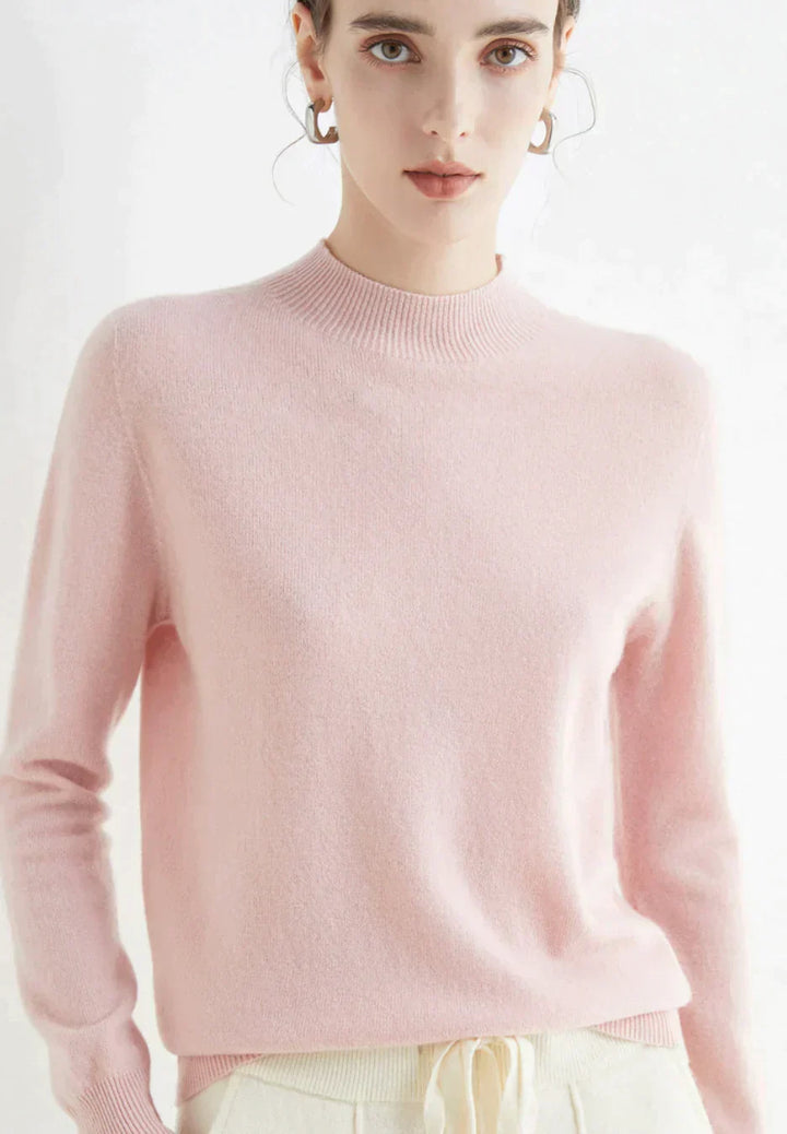 Soft Cindie knit sweater, a versatile women's pullover. Ideal for elegant casual wear and winter outfits.