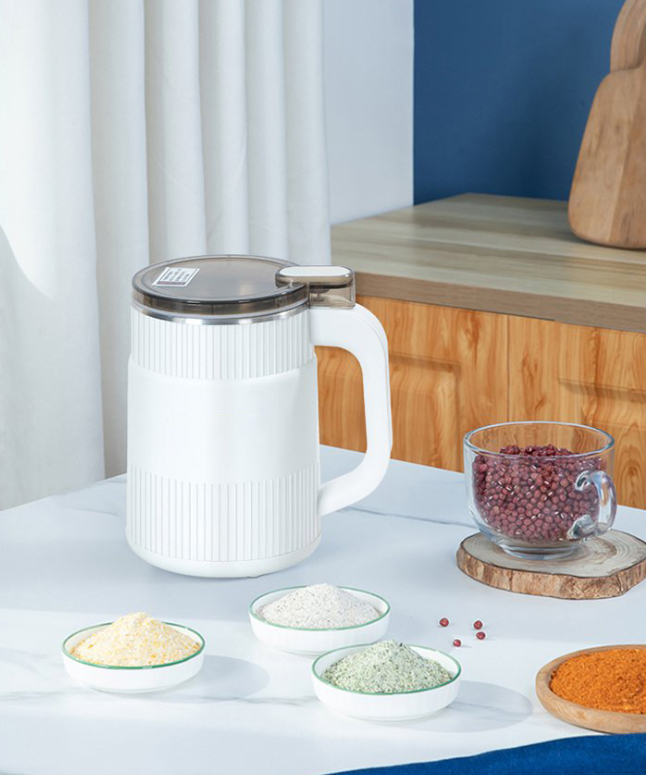 Freshly ground flour using an electric home grain mill. A versatile kitchen appliance for healthy meals & baking.