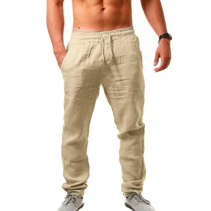 Versatile men's lightweight casual trousers, ideal for travel & summer fashion.