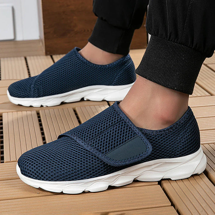 Durable men's orthopedic athletic sneakers, providing lasting comfort and support for daily walks.