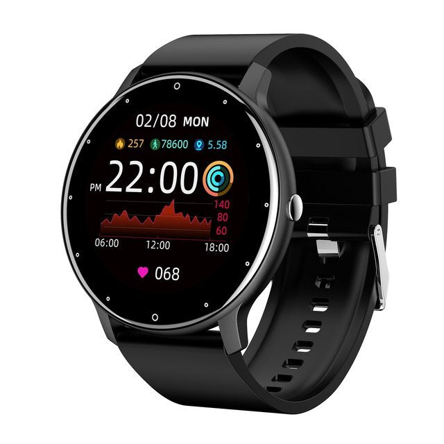 Lightweight unisex smartwatch with sleek design, perfect for daily wear & activity monitoring.