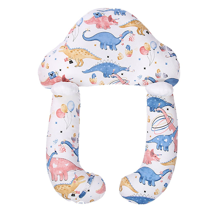 Hypoallergenic infant pillow crafted from breathable organic cotton for safe, gentle baby sleep. A nursery essential.