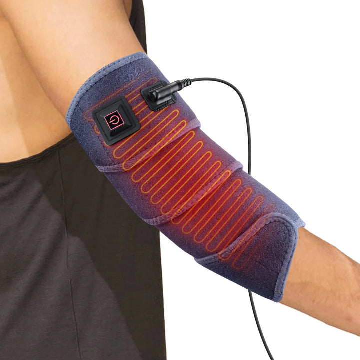 Heated wrist & arm wrap for targeted pain relief, ideal for carpal tunnel, arthritis, and muscle soreness.