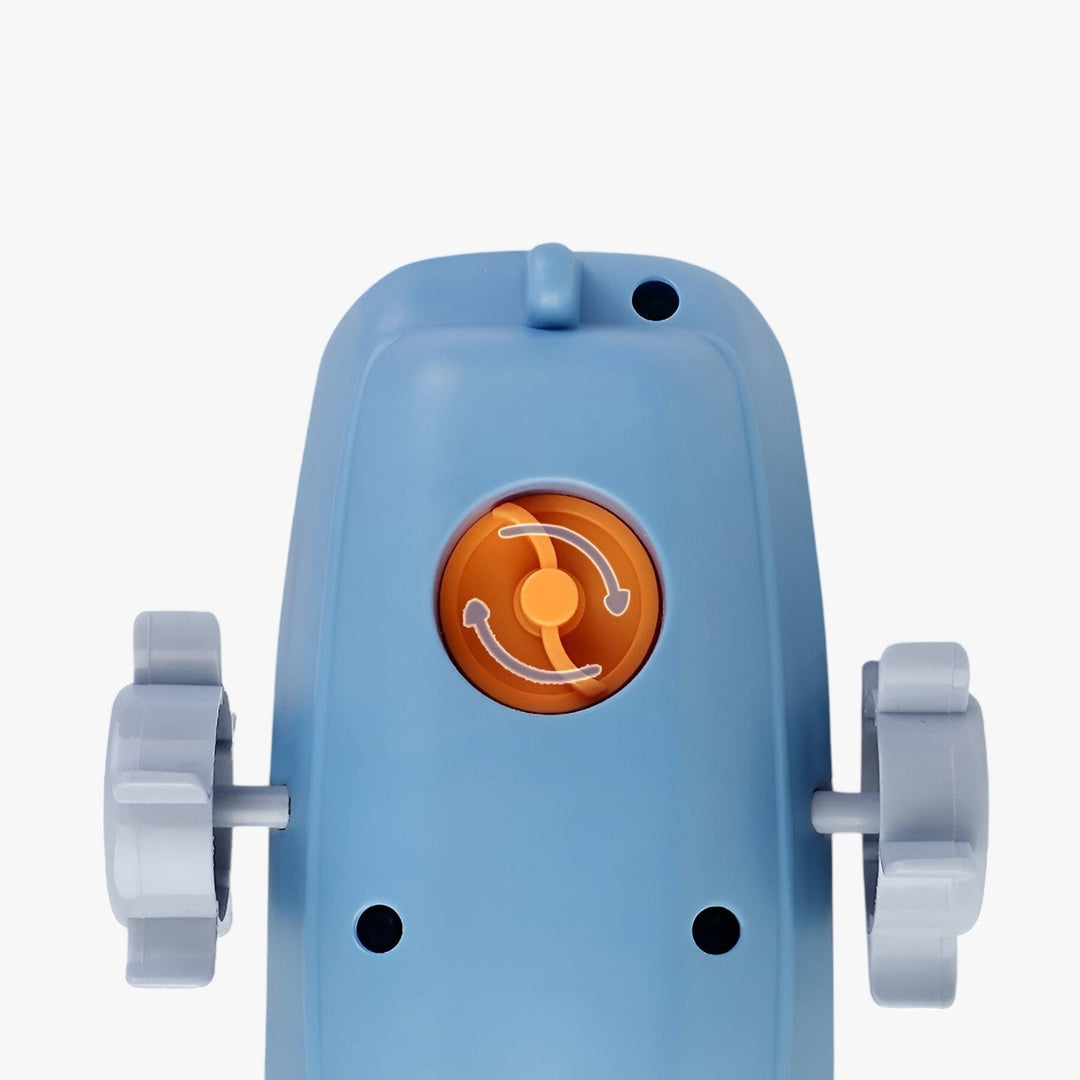 Action-packed wind-up bath boat, a delightful children's toy for splashing and imaginative water fun.