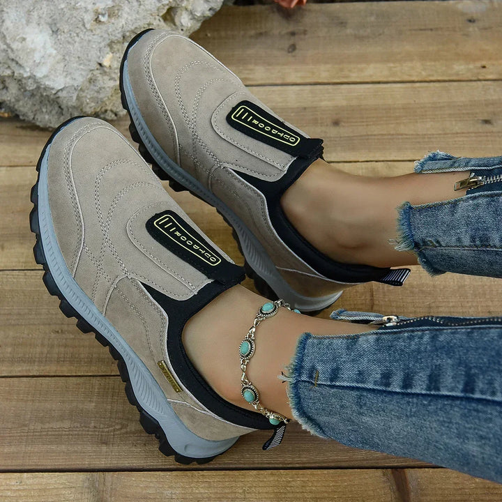 Lightweight slip-on women's orthopedic comfort shoes. Soft sole & arch support for everyday walking.
