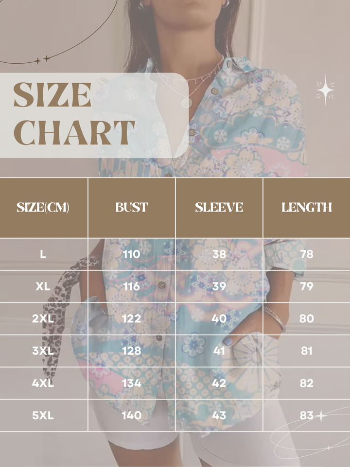 Chic women's relaxed fit blouse with an elegant print, a comfortable long-sleeve top for everyday style.