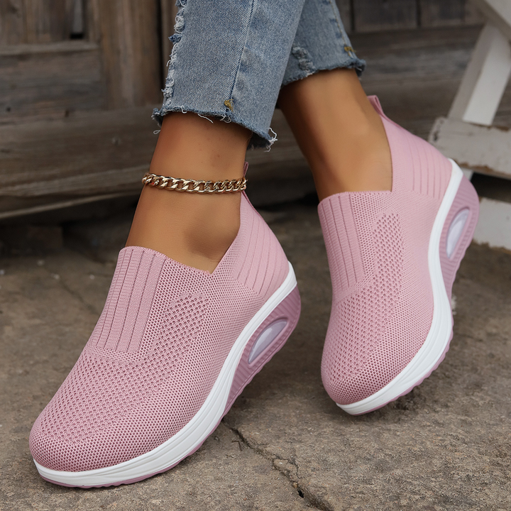 Comfortable women's orthopedic slip-on shoes, lightweight and supportive for active lifestyles and daily wear.