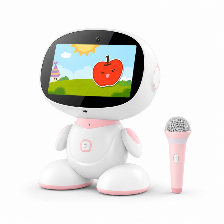 App-controlled AI robot for children, making STEM education engaging with interactive coding challenges.