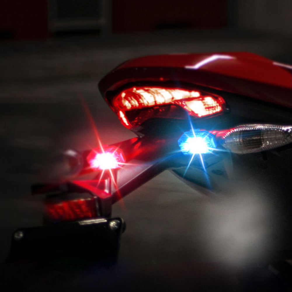Unisex LED strobe vehicle warning flashers with remote control, enhancing visibility & safety for cars, bikes.