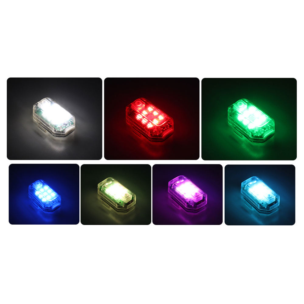 Bright LED strobe emergency warning flashers, remote control operated, for enhanced vehicle & motorcycle safety.