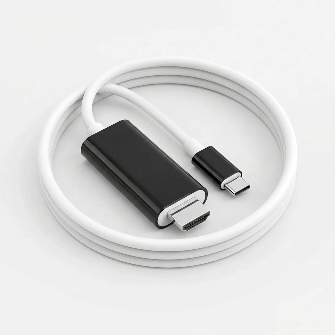 Plug & play USB C to HDMI 4K display cable. Effortlessly mirror or extend screens from phones to TVs.
