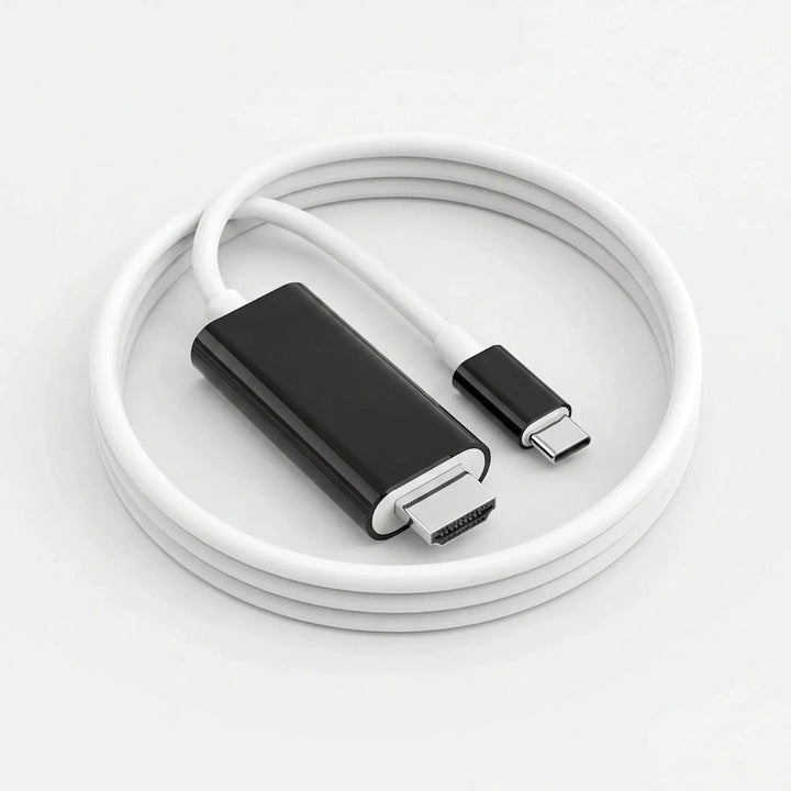 Plug & play USB C to HDMI 4K display cable. Effortlessly mirror or extend screens from phones to TVs.