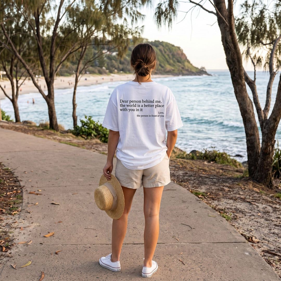Unisex 'You Are Enough' t-shirt, a positive affirmation & self-love graphic tee.