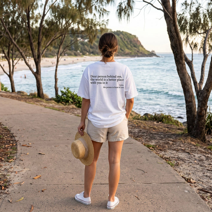 Unisex 'You Are Enough' t-shirt, a positive affirmation & self-love graphic tee.