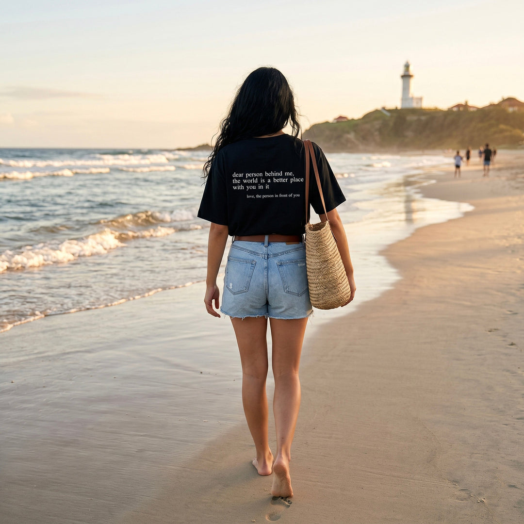 Soft comfort wear 'You Are Enough' unisex t-shirt, an inspirational daily reminder.